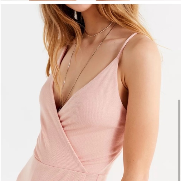 UO Lucy Knit Surplice Skort Romper - Picture 8 of 10